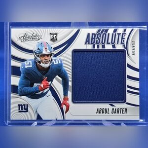 Panini Absolute Football Card - ABDUL CARTER : ABSOLUTE JUMBO